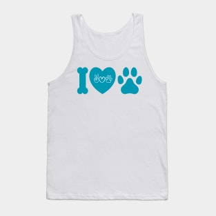 I love pet paw print Tank Top